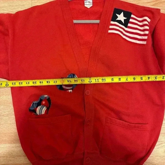 Vintage Button Up Patchwork Sweater Size Large - Picture 12 of 12